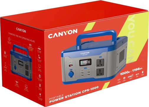 Зарядна станція Canyon CPS-1000 1166Wh, 324000mAh, 1000W (CND-PS110UNS)