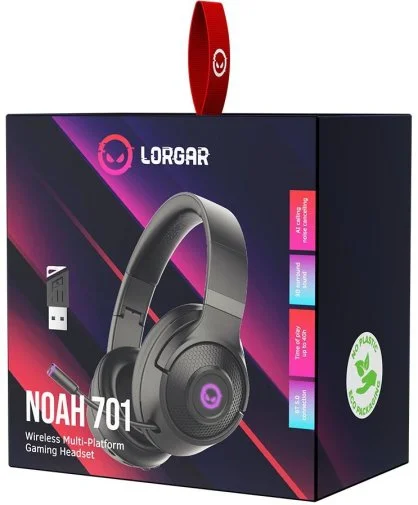 Фото: Гарнітура Lorgar Noah 701 Bluetooth Black (LRG-GHS701) № 10 | KTC