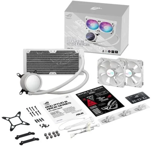 Фото: Система рідинного охолодження ASUS ROG RYUO III 240 ARGB White Edition (90RC00J2-M0UAY0) № 16 | KTC