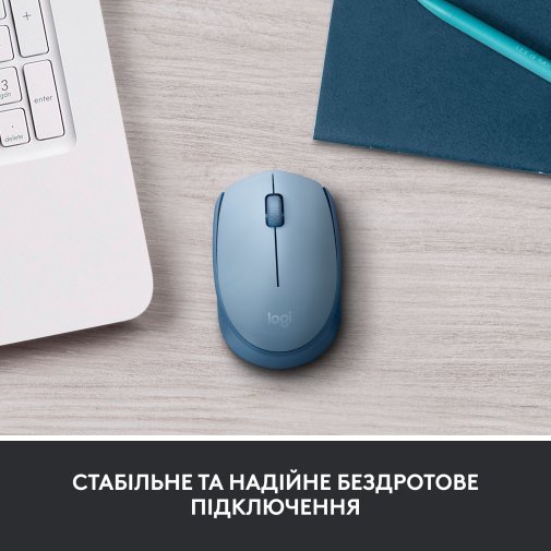 Миша Logitech M171 Wireless BlueGrey