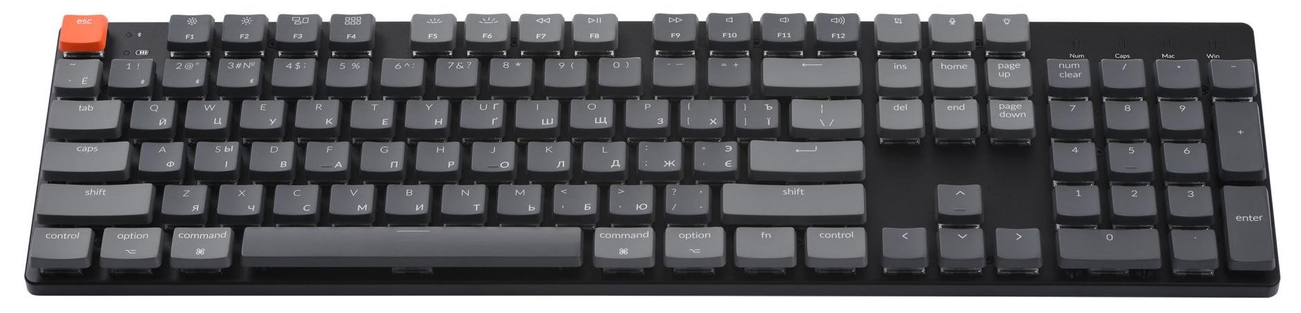 Клавіатура Keychron K5SE 104 Key Gateron Brown RGB UKR/ENG/RUS USB/WL Black