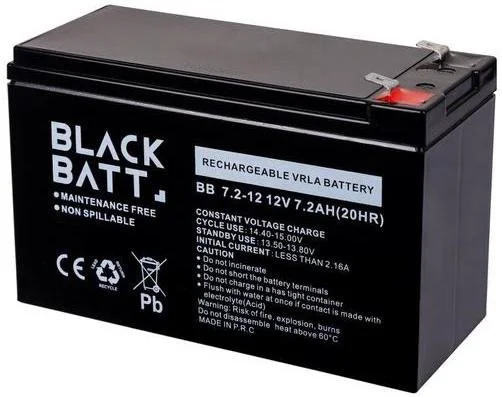 Фото: Батарея для ДБЖ Blackbatt AGM 2V/7.2Ah (12V/7,2Ah AGM) № 6 | KTC