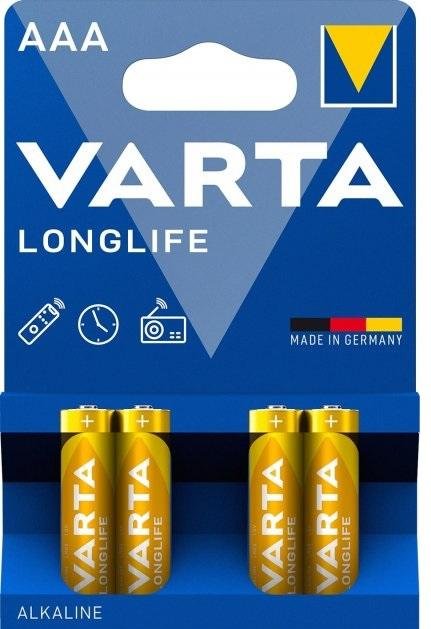 Батарейка Varta Longlife AAA Alkaline BLI/4 (04103101414)