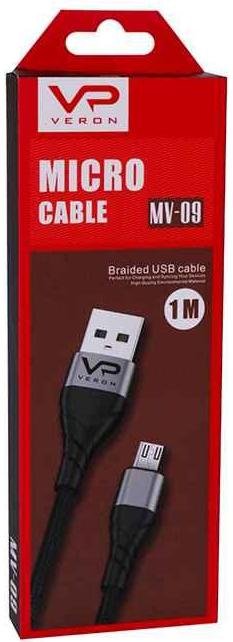 Кабель Veron Braided MV09 AM / Micro USB 1m