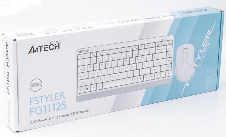 Комплект клавіатура+миша A4tech FG1112S White (FG1112S (White))