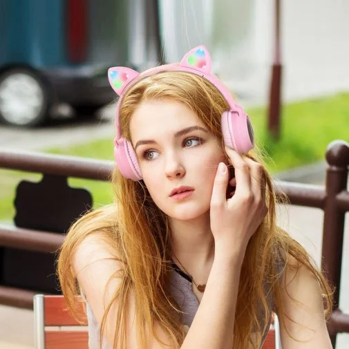 Фото: Гарнітура Hoco W27 Cat Ear Pink (30804) № 10 | KTC