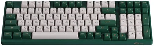 Фото: Клавіатура Akko 3098S London 98Key CS Silver Hot-Swap RGB ENG/UKR White/Green (6925758616836) № 15 | KTC