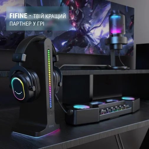 Фото: Гарнітура Fifine H6P RGB Pink № 13 | KTC