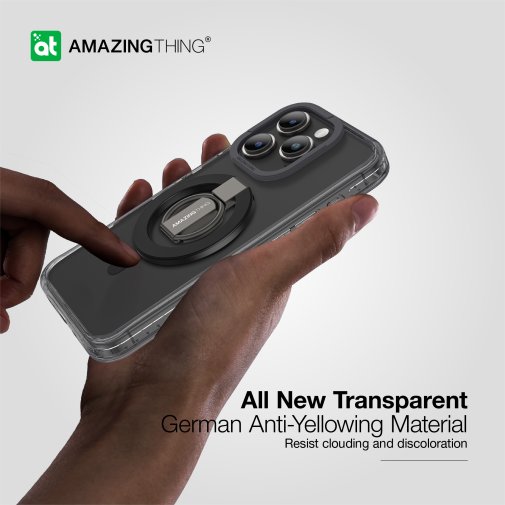 Чохол AMAZINGthing for iPhone 15 Pro - Titan Grip Set Case MagSafe Black (IP156.1PTRBK)