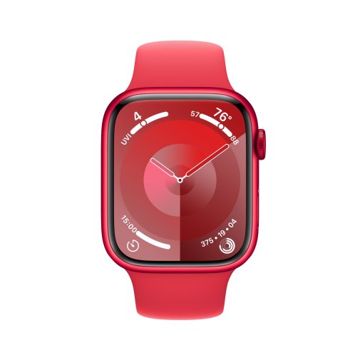 Смарт годинник Apple Watch Series 9 GPS 45mm RED Aluminium Case with RED Sport Band - S/M (MRXJ3)