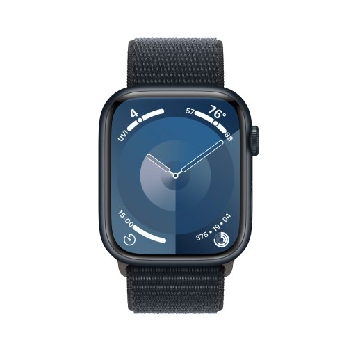 Смарт годинник Apple Watch Series 9 GPS 45mm Midnight Aluminium Case with Midnight Sport Loop (MR9C3)