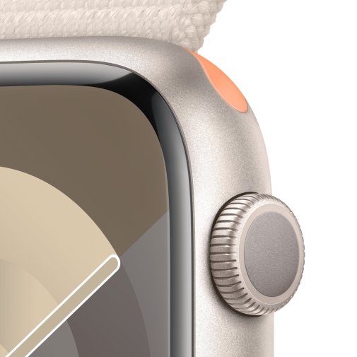 Смарт годинник Apple Watch Series 9 GPS 45mm Starlight Aluminium Case with Starlight Sport Loop (MR983)