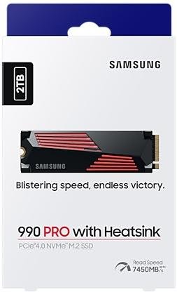  SSD-накопичувач Samsung 990 PRO w/ Heatsink 2280 PCIe 4.0 x4 NVMe 2TB (MZ-V9P2T0GW)