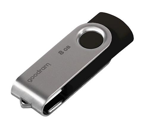 Флешка USB GOODRAM Twister 8GB Black/Silver (UTS2-0080K0R11)