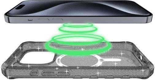 Чохол iTSkins for iPhone 15 Pro Max Supreme R Spark with MagSafe Smoke (AP5U-MGSPA-SMOK)