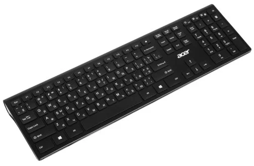 лавіатура тонка Acer OKR020 109key ENG/UKR/ru Black (ZL.KBDEE.011)