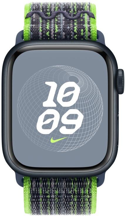 Ремінець Apple for Apple Watch 41mm - Nike Sport Loop Bright Green/Blue (MTL03)