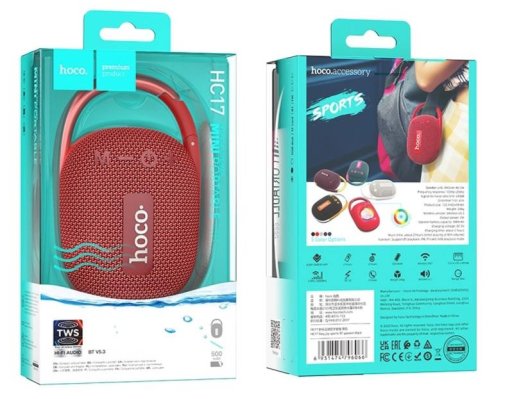 Портативна колонка Hoco HC17 Easy Joy Sports Bluetooth Red (HC17 Easy Red)
