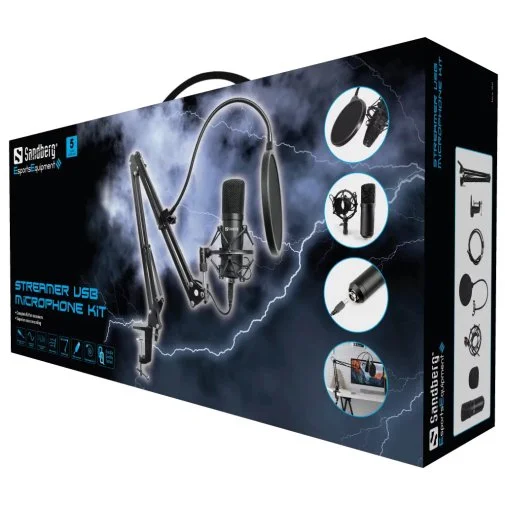 Фото: Мікрофон Sandberg Streamer USB Microphone Kit (126-07) № 6 | KTC
