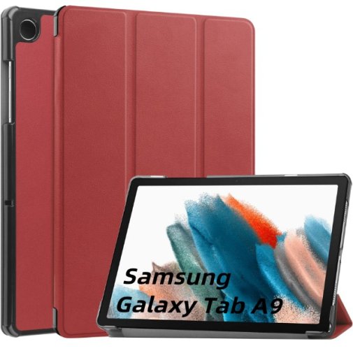 Чохол для планшета BeCover for Samsung Tab A9 X115 - Smart Case Red Wine (709911)