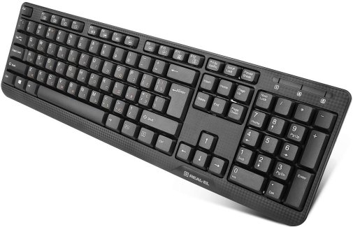 Клавіатура Real-EL Standard 500 Black (EL123100010)