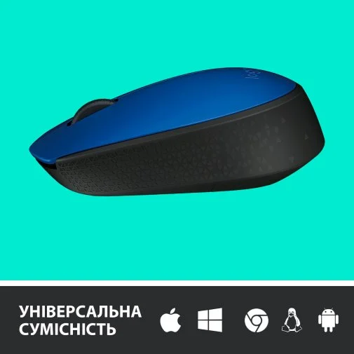 Фото: Миша Logitech M171 Wireless Blue/Black (910-004640) № 11 | KTC
