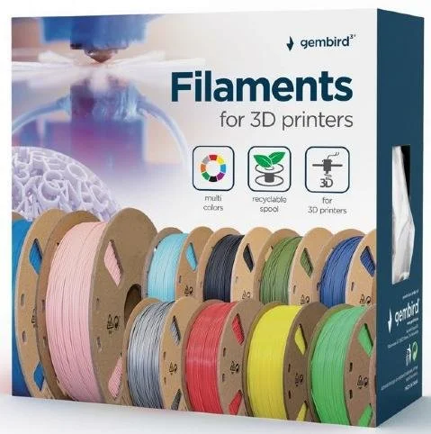 Фото: Пластик (філамент) для 3D друку Gembird 3D PETG 1kg/1.75mm Filament White (3DP-PETG1.75-01-W) № 5 | KTC