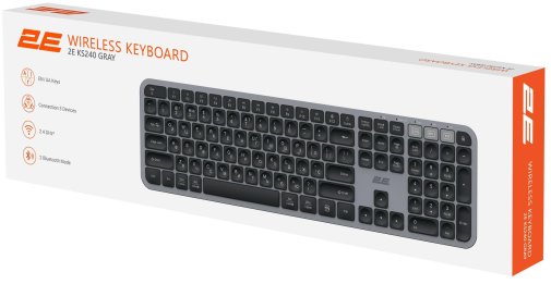 Клавіатура 2E KS240 Gray/Black (2E-KS240WG_UA)