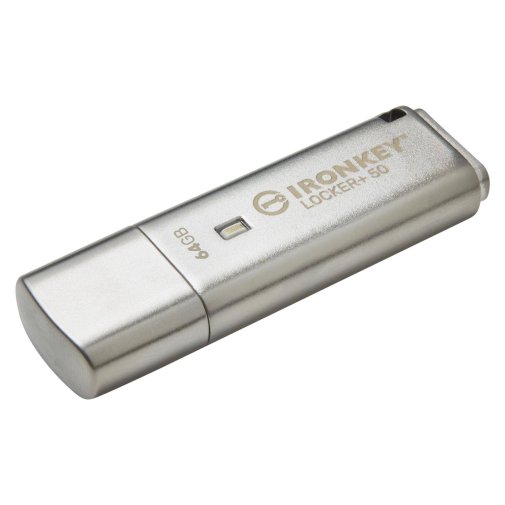  Флешка USB Kingston IronKey Locker Plus 50 64GB (IKLP50/64GB)