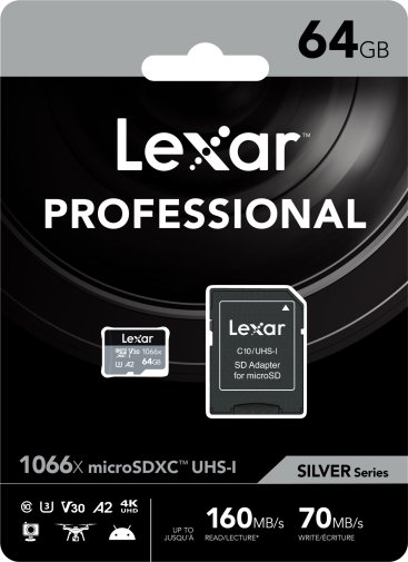  FLASH пам'ять Lexar Professional 1066x Micro SDXC 64GB with adapter (LMS1066064G-BNANG)