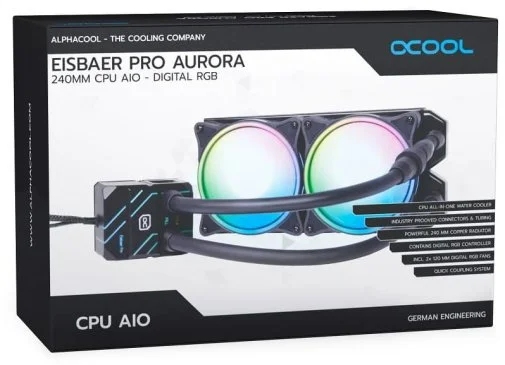 Фото: Система рідинного охолодження Alphacool Eisbaer Pro Aurora 240 CPU AIO (11772) № 21 | KTC