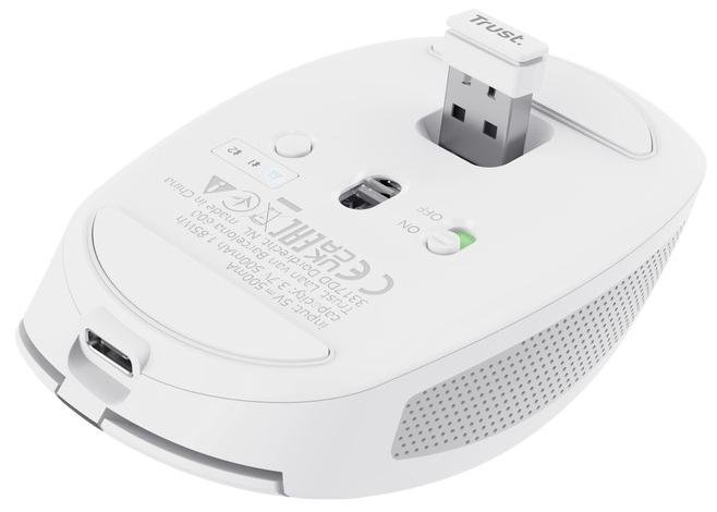 Миша Trust Ozaa Compact Multi-Device Wireless White (24933)