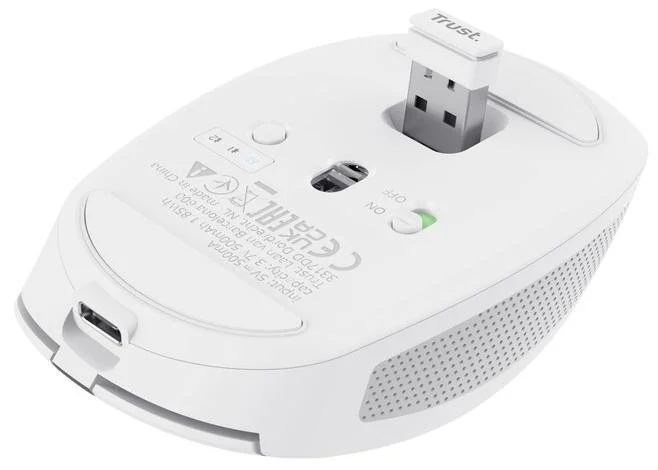 Фото: Миша Trust Ozaa Compact Multi-Device Wireless White (24933) № 10 | KTC