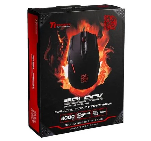 Фото: Мишка Tte Sports Black Gaming чорна № 13 | KTC