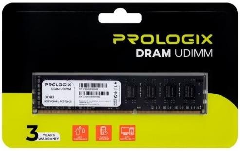 Оперативна пам’ять ProLogix DDR3 1x8GB (PRO8GB1600D3)