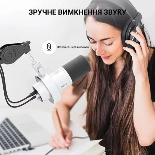 Фото: Мікрофон Fifine K688W XLR/USB White № 16 | KTC