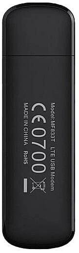 Модем ZTE MF833 4G LTE Black (MF833 / 908322)