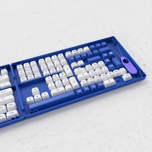 Фото: Набір кейкапів Akko Fullset Keycaps Blue/White (6925758618298) № 13 | KTC