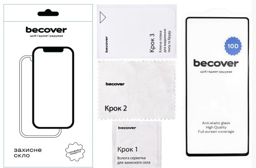 Захисне скло BeCover 10D for Google Pixel 7 - Black (711489)