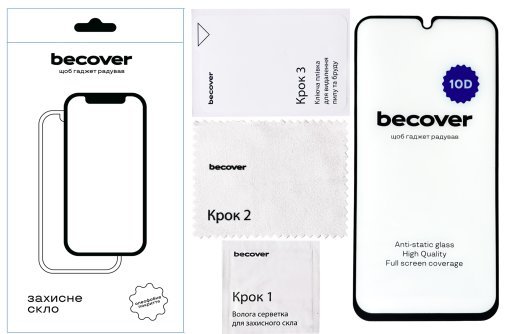 Захисне скло BeCover 10D for Samsung M34 5G M346 Black (711358)