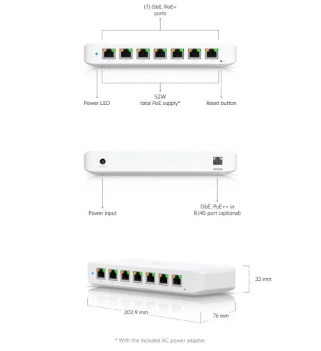 Фото: Комутатор Ubiquiti Ultra 60W (USW-ULTRA-60W) № 6 | KTC
