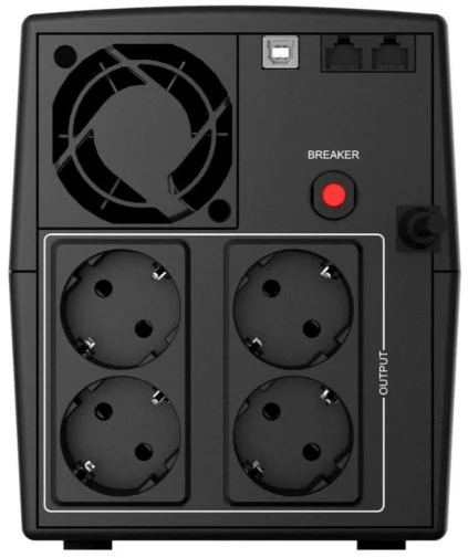 Фото: ДБЖ Njoy Keen 1500 USB 4xSchuko (UPLI-LI150KU-CG01B) № 6 | KTC
