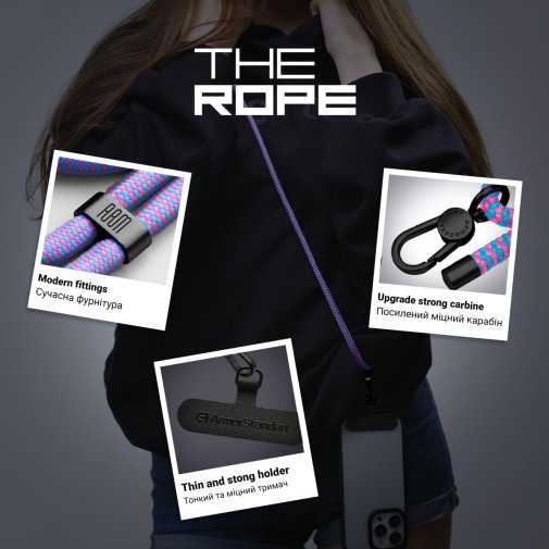 Rope Black Unicorn with Dark holder