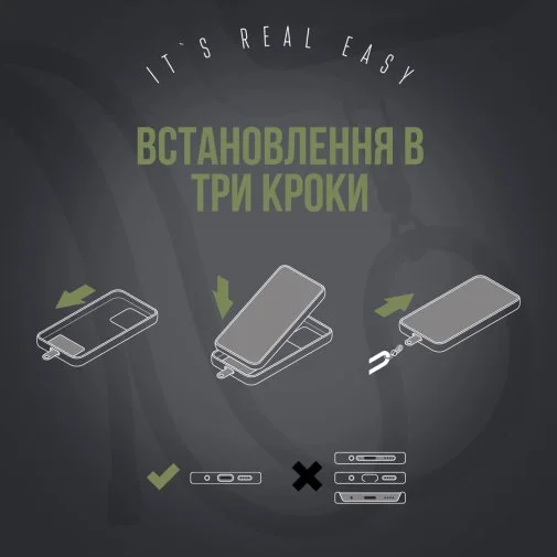 Фото: Ремінець для смартфону ArmorStandart Rope Black Military with Clear holder (ARM76092) № 11 | KTC
