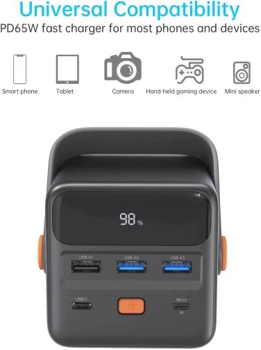 Фото: Батарея універсальна Choetech B664 50000mAh 65W Black № 10 | KTC