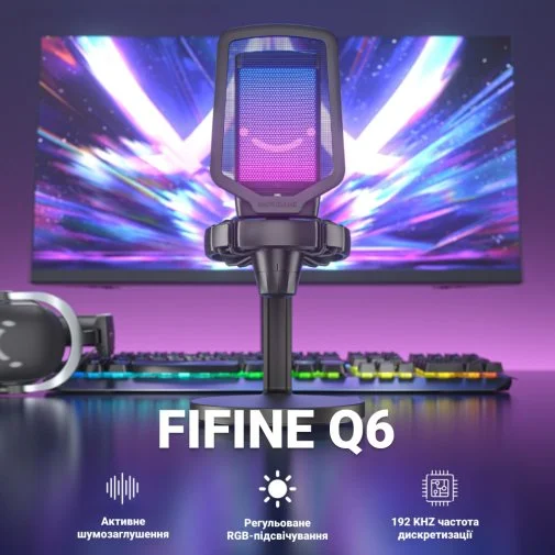 Фото: Мікрофон Fifine Q6 Black № 16 | KTC