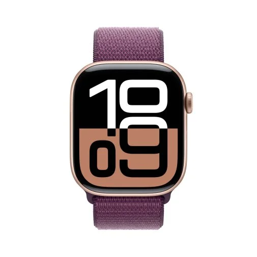 Фото: Смарт годинник Apple Watch Series 10 GPS 46mm Rose Gold Aluminium Case with Plum Sport Loop (MWWV3) № 11 | KTC