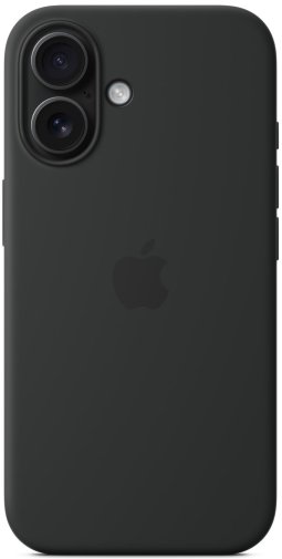 for iPhone 16 - Silicone Case with MagSafe Black