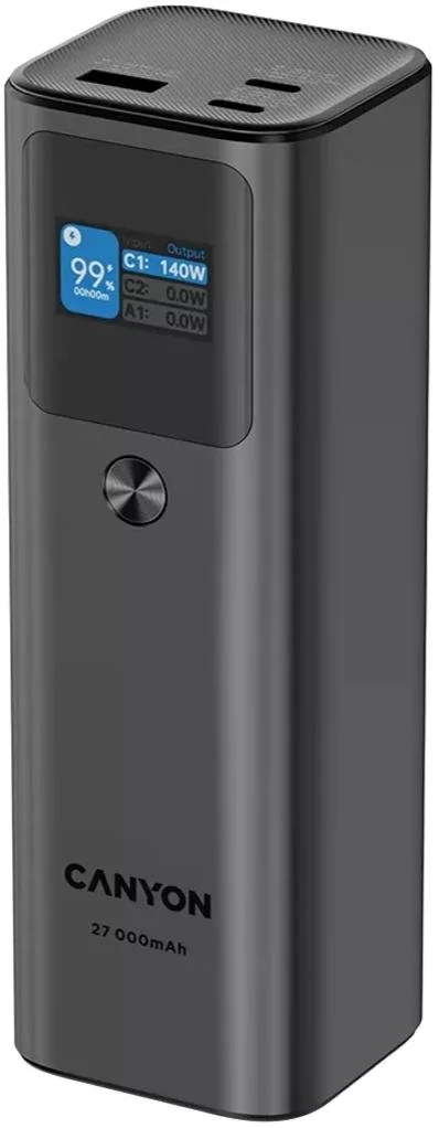 Фото: Батарея універсальна Canyon PB-2010 27000mAh 140W Dark Gray (CNE-CPB2010DG) № 8 | KTC
