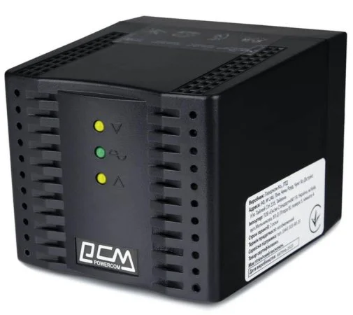 Фото: Стабілізатор Powercom TCA-1200 Black № 5 | KTC